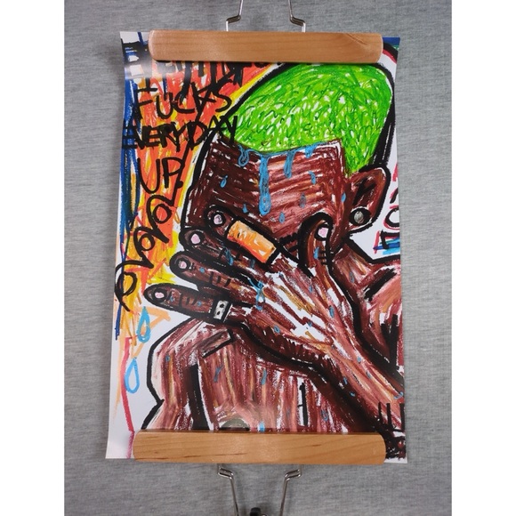 🎄 3/$35 Various Musicians Pastel Like Drawing/ Quote Theme Posters - Picture 4 of 4